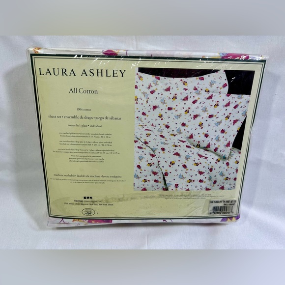 NEW Laura Ashley Fun Fairies - Children's Rooms All Cotton Twin Sheet Set - Picture 2 of 3